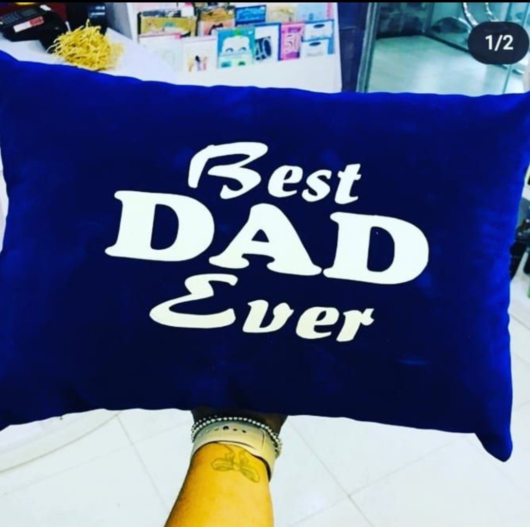 Dad's pillow with custom design