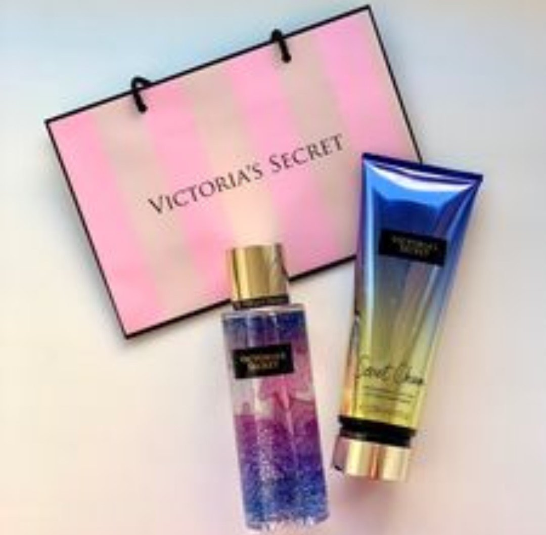 Victoria secret body lotion with matching body mist