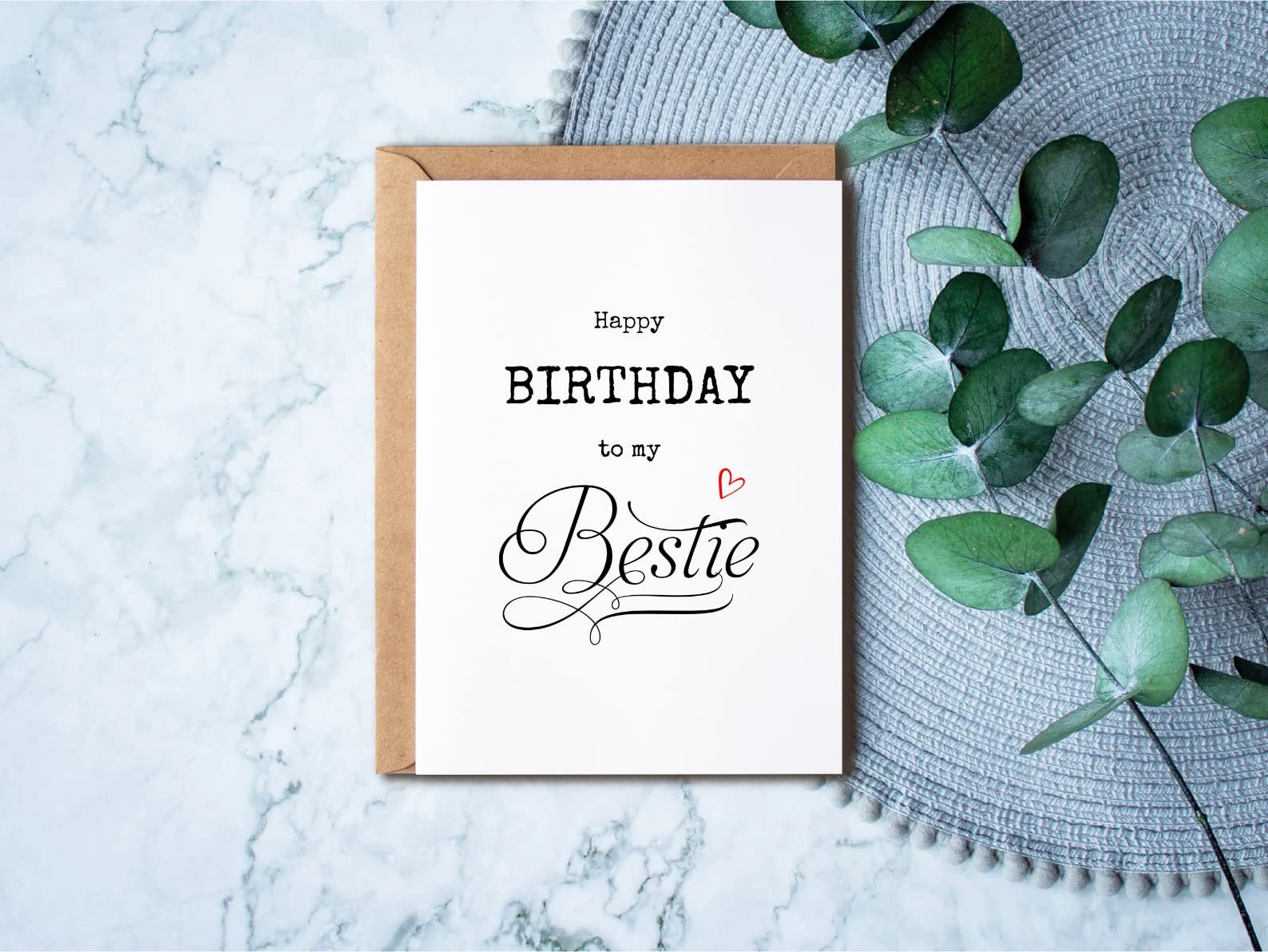 Bestie Birthday card