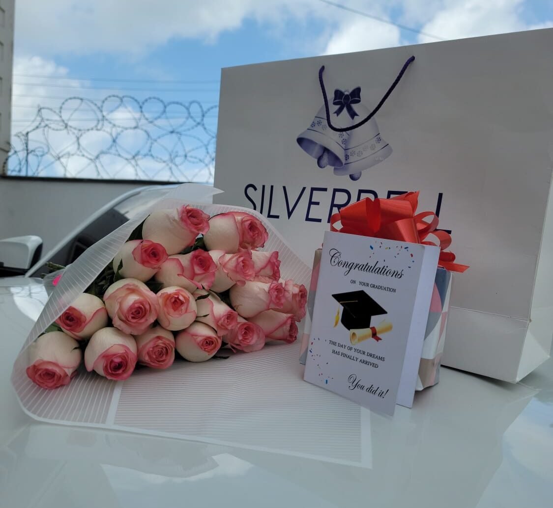 Graduation Flowers & Card